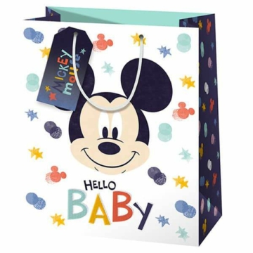 Ajándéktasak, ajándéktáska,közepes Mickey Mouse Hello Baby