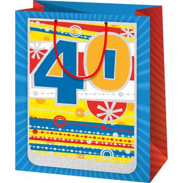 Ajándéktasak, ajándéktáska közepes, évszámos - 40