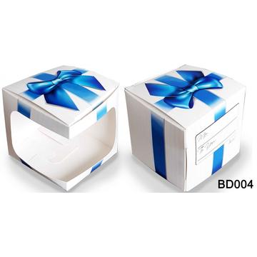 Díszdoboz bögréhez - Kék masnis