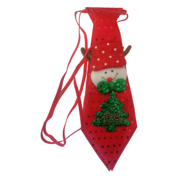 Karácsonyi nyakkendő - Hóember