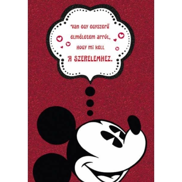 Képeslap - Valentin napra  (Mickey)