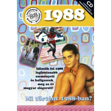 CD-s évszámos üdvözlőlap, képeslap 1988