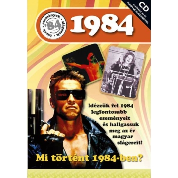 CD-s évszámos üdvözlőlap, képeslap 1984