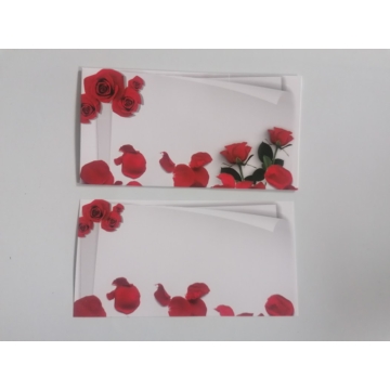 Pénzátadó boríték - piros rózsák