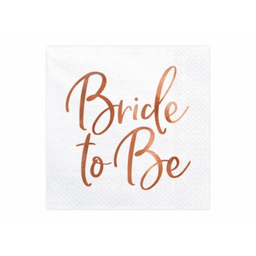 Szalvéta lánybúcsúra ”Bride to be” felirattal