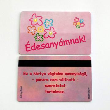 Vicces ”Bankkártya” Édesanyámnak igazolvány
