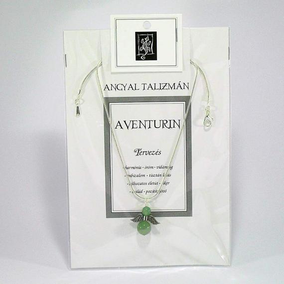 Ásvány Aventurin Angyal Talizmán, TERVEZÉS - Nyaklánc