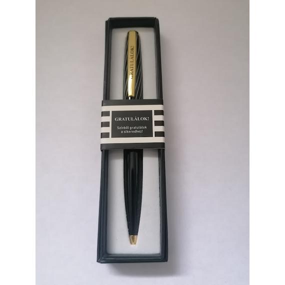  Balck & Gold toll díszdobozban - Gratulálok! - csíkos