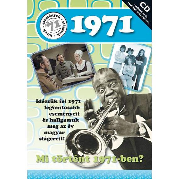 CD-s évszámos üdvözlőlap, képeslap 1971