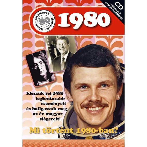 CD-s évszámos üdvözlőlap, képeslap 1980