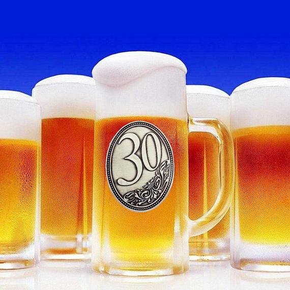 Óncímkés óriás sörös korsó 30 éves