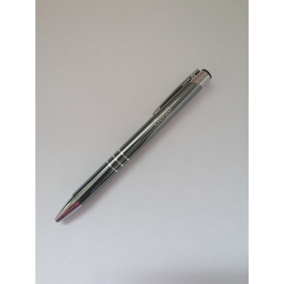 Neves feliratos gravírozott szürke fém toll - Gergő