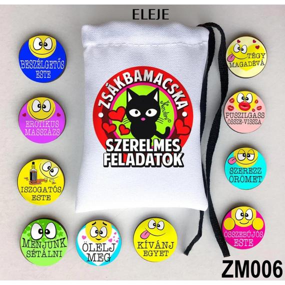 Zsákbamacska Szerelmes feladatok
