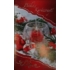 Kép 1/2 - Képeslap, Békés Karácsonyt, gyertyatartó, piros dísz sima változat