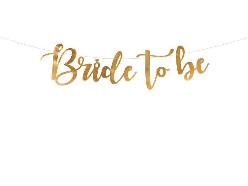 Banner Lánybúcsúra ”Bride to be”