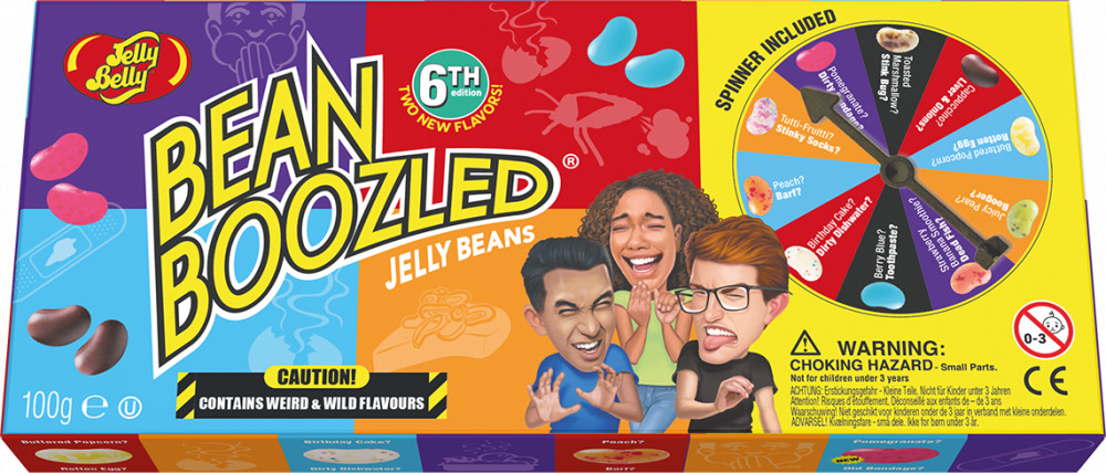 Jelly Belly Bean Boozled - furcsa ízek játéka pörgetővel 6. széria  100g