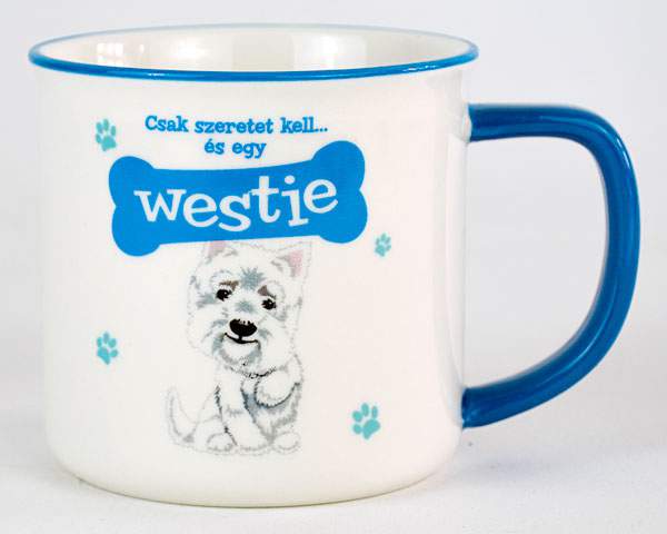 Kutyás bögre Westie