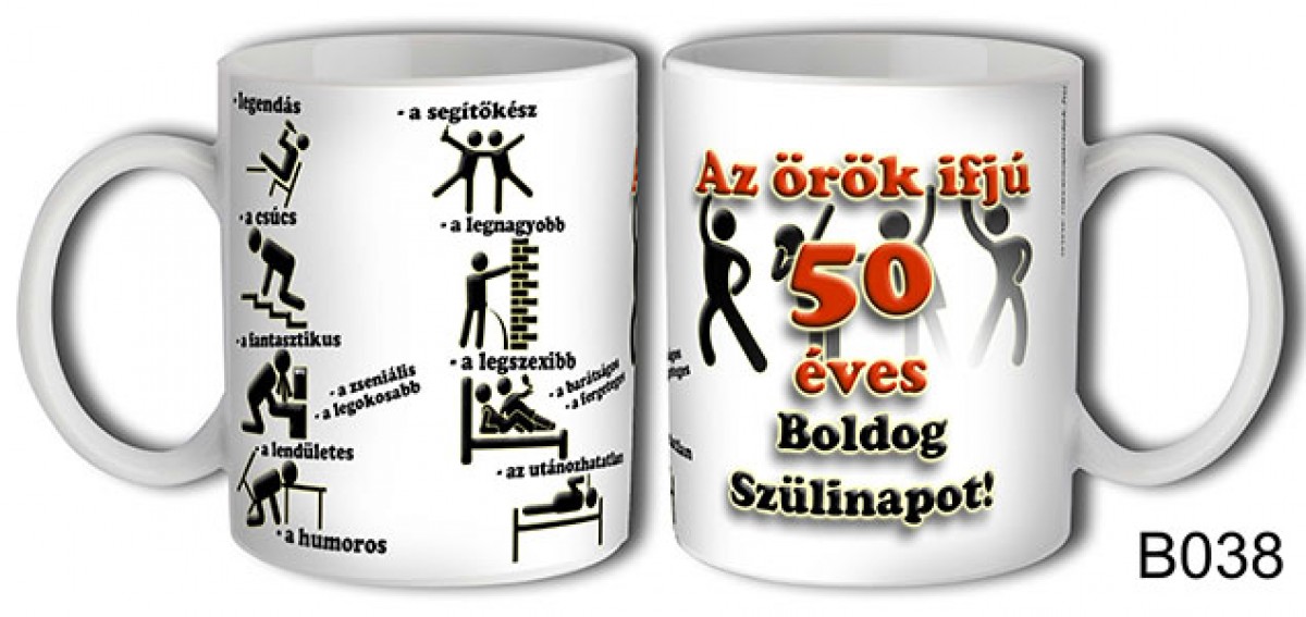 Bögre Évszámos - Az örök ifjú… 50-es