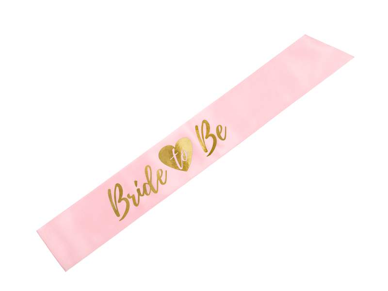 ”Bride to be” rózsaszín vállszalag