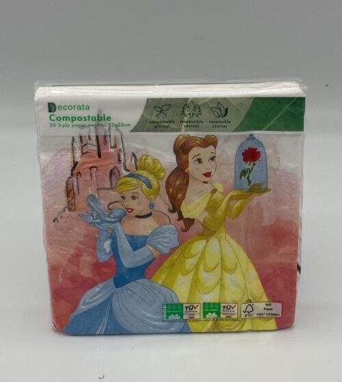 Papírszalvéta komposztálható - Disney hercegnők