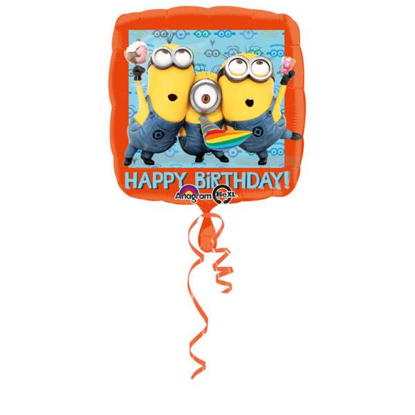 Fólia nagy lufi Happy Birthday Minion, Minyon