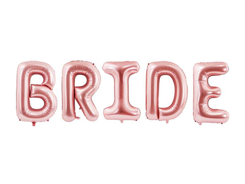 BRIDE rosegold óriás fólia lufi felirat