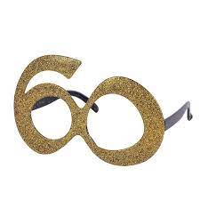 Szemüveg 60. születésnapra - arany