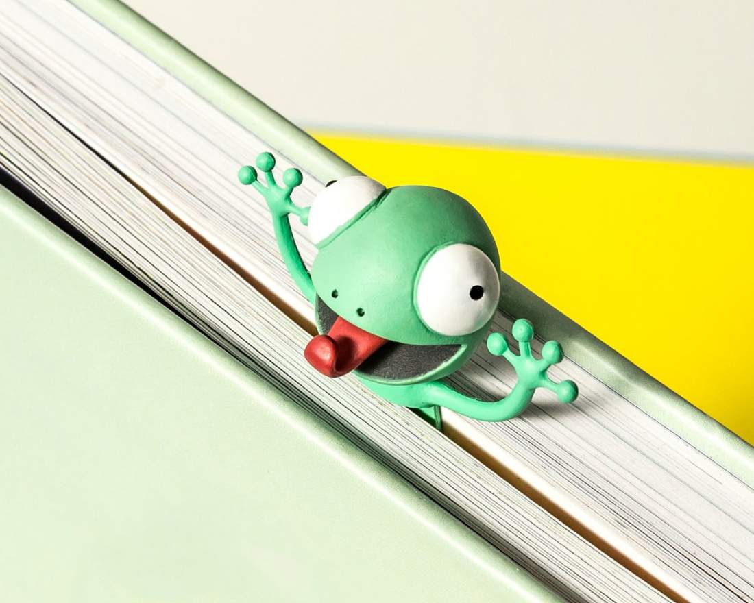 Gecko Könyvjelző 3D - béka